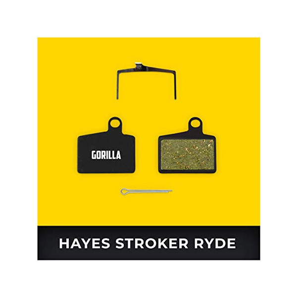 Hayes Pastillas de Freno Stroker RYDE RYDE Comp & Radar para Freno de Disco Bicicleta I Orgánico I Alto Rendimiento I Durable