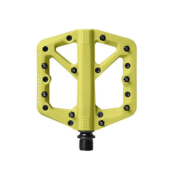 CRANKBROTHERS Stamp-1 Pedales, Unisex Adulto, Amarillo limón, S