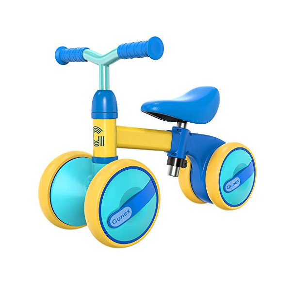 Gonex Bicicleta sin Pedales para Niñas y Niños de 10-36 Meses Bicicleta Equilibrio de Altura Ajustable Triciclos Bebes Correp