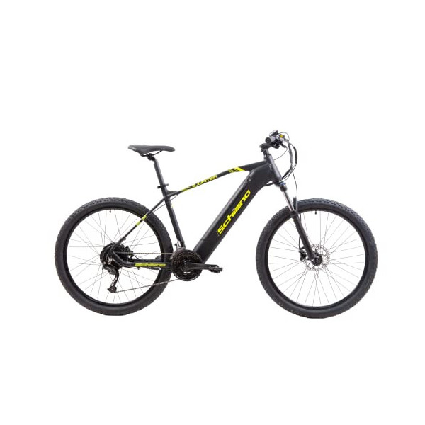 F.lli Schiano E- Jupiter Bicicleta eléctrica, Unisex-Adult, Negro-Amarillo, 27.5