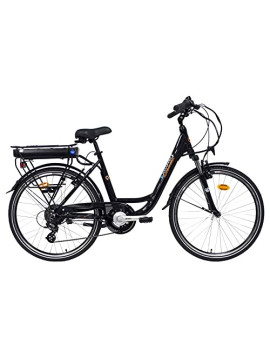Denver E8000-26 pedaleo, Bicicleta de Ciudad con Ruedas de 26 Pulgadas y Horquilla amortiguada, Cambio Shimano de 7 velocidad