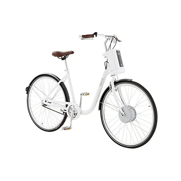 ASKOLL Eb1 Bicicleta eléctrica, Unisex Adulto, Color Blanco/Negro, M