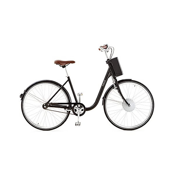 ASKOLL Eb1 Bicicleta eléctrica, Unisex Adulto, Color Negro/Negro, L