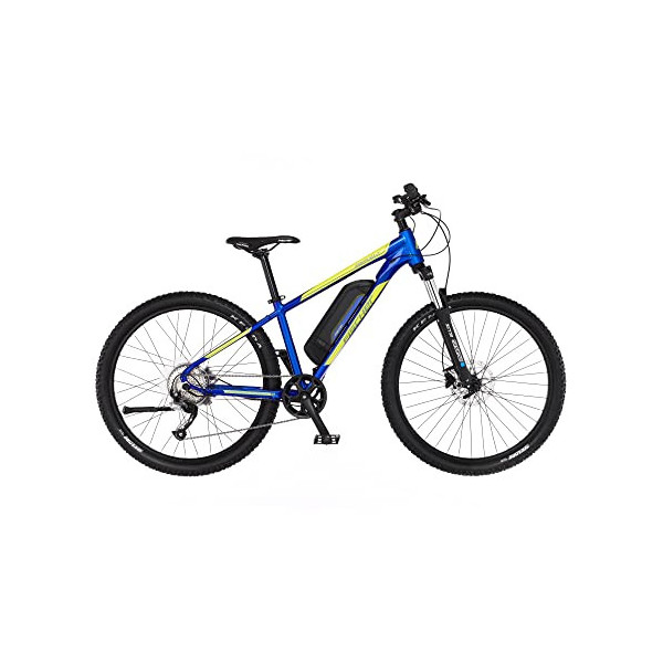 Fischer Montis 2.1 Junior montaña niños | RH Bike con Motor Trasero 45 NM | batería 48 V, Bicicleta eléctrica | MTB, Azul Bri