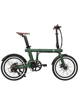 eXXite XS-Batería Std-British Green Bicicleta Eléctrica Plegable, Adultos Unisex, Compacto