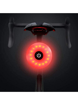 NK Luz Trasera LED Bicicleta - 5 Modos de Luz, Recargable, Puerto Carga DC5V 1A, Micro USB, IPX5 Resistencia Agua, Ligera y D