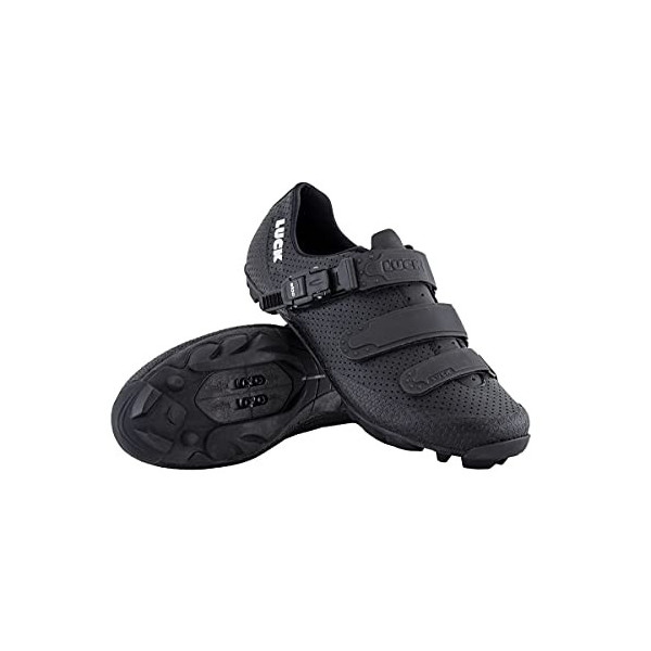 LUCK Zapatillas MTB Cronos | Zapatillas de Ciclismo para Hombre y Mujer | Zapatos Bicicleta Montaña | Suela de Carbono | Cier