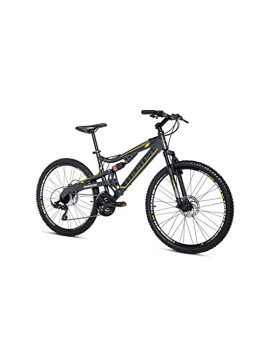 Moma Bikes Bicicleta Montaña Equinox5.0 26", Aluminio, SHIMANO 24v, Doble Freno Disco, Doble Suspensión  Varias Tallas 