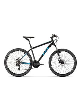 Conor Indi 27 18 AZ Bicicleta, Adultos Unisex, Negro/Azul, 27.5