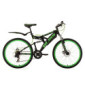 KS Cycling Bicicleta de montaña Fully 26" Bliss en Negro y Verde, tamaño 47 cm