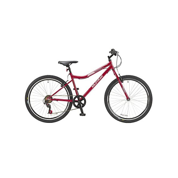Wildtrak - Bicicleta de Adulto, 26 pulgadas, 18 Velocidades - Borgoña