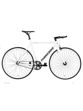 FabricBike Bicicleta Fixie, Juventud Unisex, Light Fully Glossy White, L-58cm