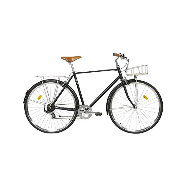 Fabric City Classic-Bicicleta de Paseo  M-53cm, Classic Matte Black Deluxe 