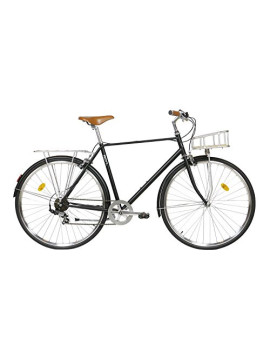 Fabric City Classic-Bicicleta de Paseo  M-53cm, Classic Matte Black Deluxe 