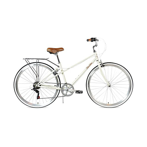 FabricBike Portobello - Bicicleta de Paseo Mujer, Bicicleta Urbana Vintage Retro, Bicicleta de Ciudad Estilo Holandesa con Ca