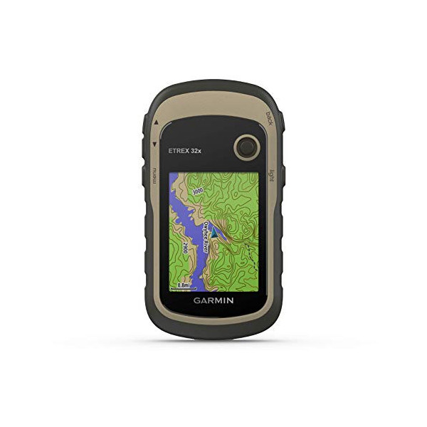 Garmin ETREX 32x GPS de Mano con Pantalla Color de 2.2” y Mapa TopoActive preinstalado, Color Negro/Gris