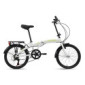 KS Cycling Cityfold Bicicleta Plegable, Altura, Color, Unisex Adulto, Blanco y Verde, 20 Zoll, 27 cm