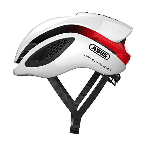 ABUS GameChanger - Casco de ciclismo contrarreloj aerodinámico con ventilación óptima - Para hombre y mujer - Blanco, talla L
