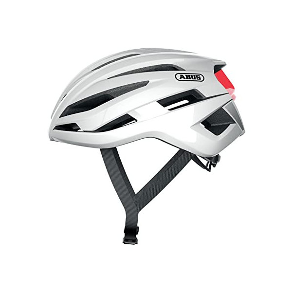 ABUS StormChaser - Casco de bicicleta ligero y cómodo para ciclismo deportivo profesional - Para hombre y mujer - Blanco, tal