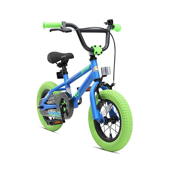BIKESTAR Bicicleta Infantil para niños y niñas a Partir de 3 años | Bici 12 Pulgadas con Frenos | 12" Edición BMX Azul