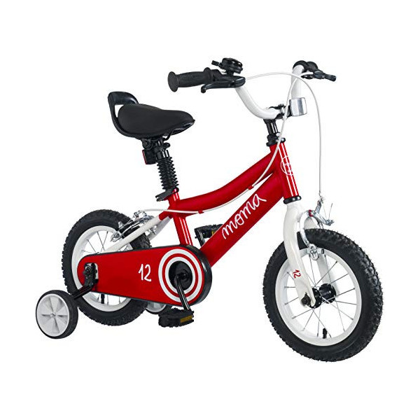 Moma Bikes Bicicleta infantil de 12" con ruedines incluidos