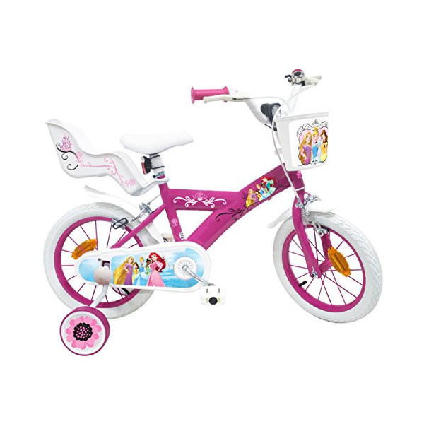 Bicicleta de Princesa Disney para niña, Multicolor, 14 Pulgadas
