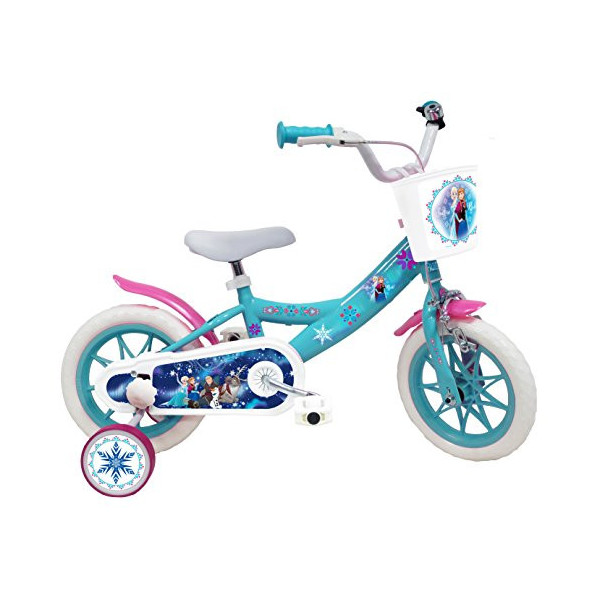 EDEN-BIKES Frozen - Bicicleta Infantil de Frozen de Frozen, Multicolor, 12 Pulgadas