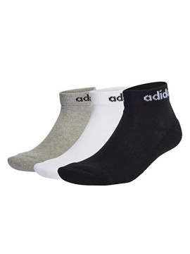 adidas IC1304 C LIN ANKLE 3P Socks Unisex medium grey heather/white/black L