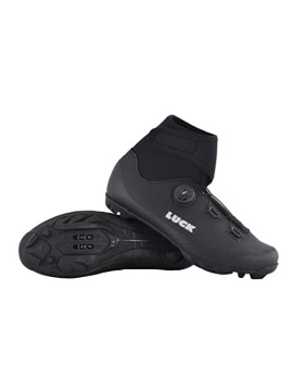 LUCK Fenix | Zapatillas MTB de Invierno para Hombre y Mujer | Botas Invierno de Ciclismo BTT  Negro, Numeric_45 