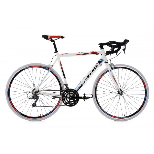 KS Cycling Hombre Rennrad Velocity RH 59 cm para Bicicleta, color blanco, 28