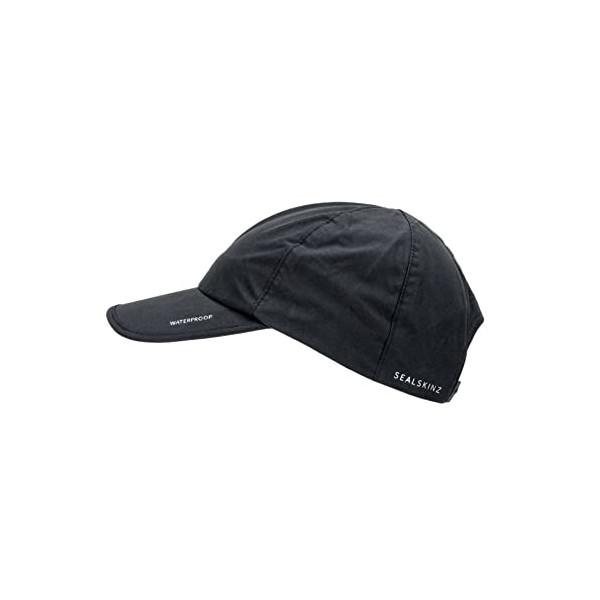 SEALSKINZ gorra de béisbol unisex e impermeable para toda temporada – talle único, negro