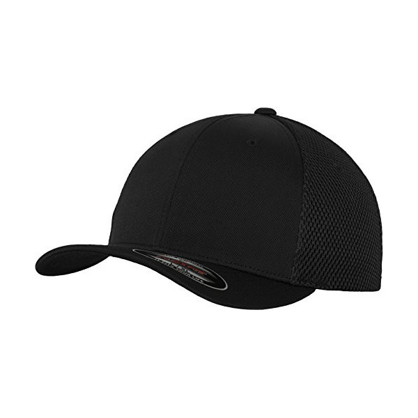 Flexfit Mütze Tactel Mesh - Gorra de Ciclismo para Hombre, Color Negro, Talla S/M