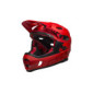 BELL Super Dh MIPS Casco de Bicicleta, Unisexo, Mat/Gloss Crimson/Black, S