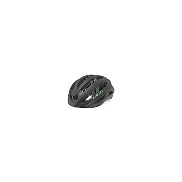 GIRO Aries Spherical Casco de Bicicleta, Unisex, Carbón metálico/Verde Espacial, L