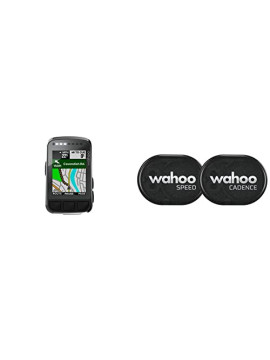 Wahoo ELEMNT Bolt V2 + RPM Sensor de Cadencia y Velocidad, para iPhone, Android y ciclocomputadores