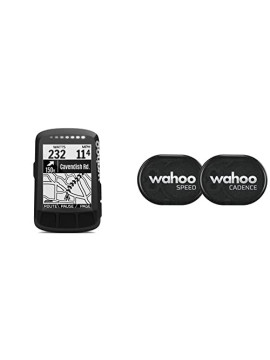 Wahoo Fitness ELEMNT Bolt Bike Computer, Unisex Adulto, Black + RPM Sensor de Cadencia y Velocidad, para iPhone, Android y ci