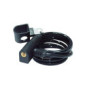 URBAN 450/P Candado, Resistente Cable Acero Trenzado Flexible, 150 cm, Soporte de Transporte. Ideal para Bicicleta, Patinete 