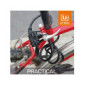 URBAN 450/P Candado, Resistente Cable Acero Trenzado Flexible, 150 cm, Soporte de Transporte. Ideal para Bicicleta, Patinete 