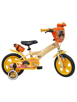 Vélo ATLAS Bicicleta de 12 Pulgadas para niño, con 1 Freno, Placa Delantera Decorativa, bidón y portabidón Trasero, Guardabar