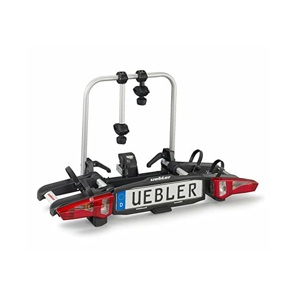 Uebler AHK I21 15900 Portabicicletas con Acoplamiento Plegable, 60º, para 2 Bicicletas