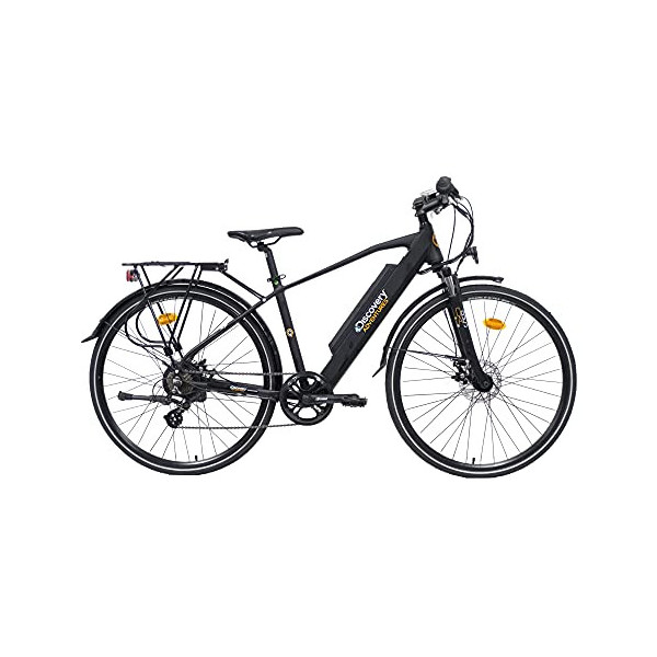 Discovery E8200 Bicicleta de pedaleo asistido, Trekking Bike con Ruedas de 28" y Horquilla amortiguada, Cambio Shimano 7 velo