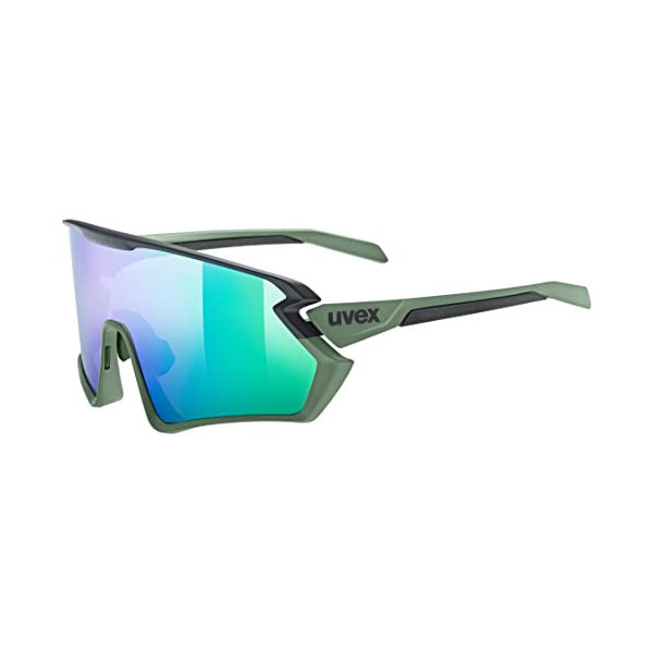 Uvex Unisex – Adulto sportstyle 231 2.0 Gafas de deporte, verde moss, negro y verde, talla única