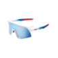 100% GAFAS S3-Totalenergies Team Hiper Multilayer Mirror Lens Gafas, Adultos Unisex, Matte White/Metallic Blue  Multicolor , 