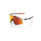 Gafas de Ciclismo 100% S3 Soft Tact Grey Camo, Blanco/Negro/Naranja, Lente Naranja/Rojo