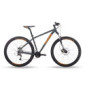 Head Granger Bicicleta de montaña, Hombres, Gris Mate/Naranja, 52 cm