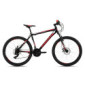 KS Cycling Sharp Hardtail-Bicicleta de montaña, Altura del Cuadro, Color, Unisex Adulto, Rojo/Negro, 26 Zoll, 51 cm