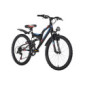 KS Cycling Bicicleta de montaña Fully ATB Zodiac RH, Juventud Unisex, Rojo/Negro, 24 Zoll, 38 cm