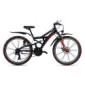 KS Cycling Crusher Bicicleta de montaña, 36 cm, Color, Juventud Unisex, Rojo/Negro, 24 Zoll, 36cm