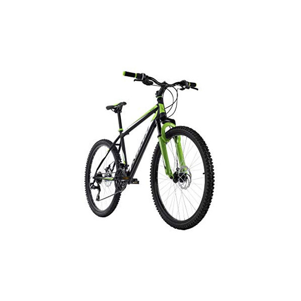 KS Cycling Bicicleta de montaña Unisex para Adultos, 26 Pulgadas, Xtinct, Color Negro y Verde, Altura de 42 cm, 26 Pulgadas