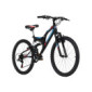 KS Cycling Bicicleta de montaña Infantil Fully 24 Zodiac RH, Juventud Unisex, Rojo/Negro, 24 Zoll, 38 cm